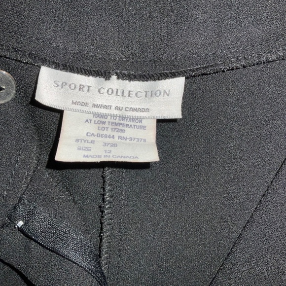 Sport Collection Business Women’s Pants Size 12 Black - Picture 8 of 8